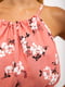 Сукня кольору пудри в квітковий принт | 5530635 | фото 4