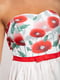Сукня біло-червоного кольору в квітковий принт | 5530700 | фото 4