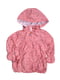 Куртка коралового кольору з принтом | 5531581