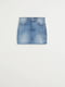 Спідниця блакитного кольору джинсова | 5508425 | фото 5