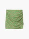 Юбка зеленая в цветочный принт | 5535109 | фото 2