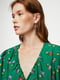 Блуза зелена в квітковий принт | 5535153 | фото 4