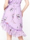 Платье А-силуэта фиолетовое в цветочный принт | 5535244 | фото 3
