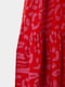 Платье красное в принт | 5536066 | фото 6