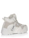 Ботинки бело-серые с логотипом | 5539172 | фото 3