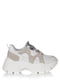 Кросівки біло-сірі з логотипом | 5539184 | фото 2