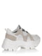 Кросівки біло-сірі з логотипом | 5539184 | фото 3