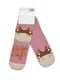 Шкарпетки рожеві з принтом | 5539869