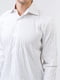 Рубашка белая в однотонную полоску | 5515781 | фото 3