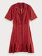 Сукня червоного кольору з візерунком | 5529430 | фото 7