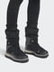 Сапоги-кроссовки черно-серые с логотипом | 5542501 | фото 2