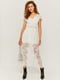 Платье белое с цветочным узором | 5542052