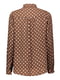 Блуза коричневая в горошек | 5547356 | фото 6