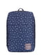 Рюкзак для ручної поклажі синій з принтом | 5547740