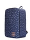 Рюкзак для ручної поклажі синій з принтом | 5547740 | фото 2