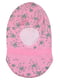 Шапка-шлем розовая с принтом | 5548516