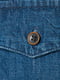 Рубашка джинсовая синя | 5550841 | фото 3