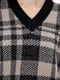 Пуловер чорно-бежевий в клітинку | 5552602 | фото 4