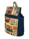 Рюкзак синий с принтом | 2854980 | фото 3