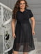 Платье черное в горошек | 5560473 | фото 2