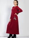 Сукня бордова з квітковою аплікацією | 5561118 | фото 2