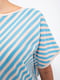 Блуза біло-блакитна в смужку | 5553615 | фото 5