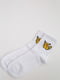 Шкарпетки білі з принтом | 5553654 | фото 2