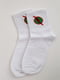 Шкарпетки білі з принтом | 5553656
