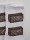 Шкарпетки білі з принтом | 5553663 | фото 3