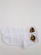 Шкарпетки білі з принтом | 5553674 | фото 2