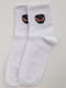 Шкарпетки білі з принтом | 5553675