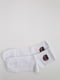 Шкарпетки білі з принтом | 5553675 | фото 2