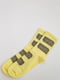 Носки желтые с принтом | 5553717 | фото 2