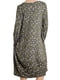 Сукня кольору хакі у квітковий принт | 5561839 | фото 3