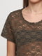 Блуза цвета хаки с цветочным узором | 5566104 | фото 4