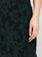 Платье черно-бирюзовое с узором | 5567726 | фото 4