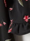 Сукня чорна в квітковий принт | 5567737 | фото 2
