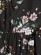 Сукня чорна в квітковий принт | 5567800 | фото 2