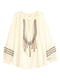 Блуза молочного цвета с орнаментом | 5567987 | фото 3