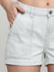 Шорты джинсовые бело-голубые | 5568094 | фото 4