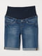 Шорти джинсові для вагітних сині | 5568725