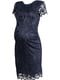 Сукня для вагітних синя з мереживом | 5568793 | фото 2