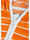 Комбинезон купальный оранжевый в полоску | 5373313 | фото 7