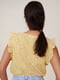 Блуза жовта у принт | 5508334 | фото 6