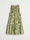 Сукня зелена у принт | 5508344 | фото 2