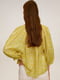 Блуза горчичного цвета в принт | 5508349 | фото 6