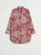 Блуза розовая в принт | 5508395 | фото 2