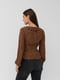 Блуза коричневая в горошек | 5551348 | фото 2