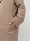 Пальто коричневое в «гусиную лапку» | 5551815 | фото 3