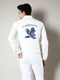 Куртка джинсова біла з логотипом | 5577094 | фото 2